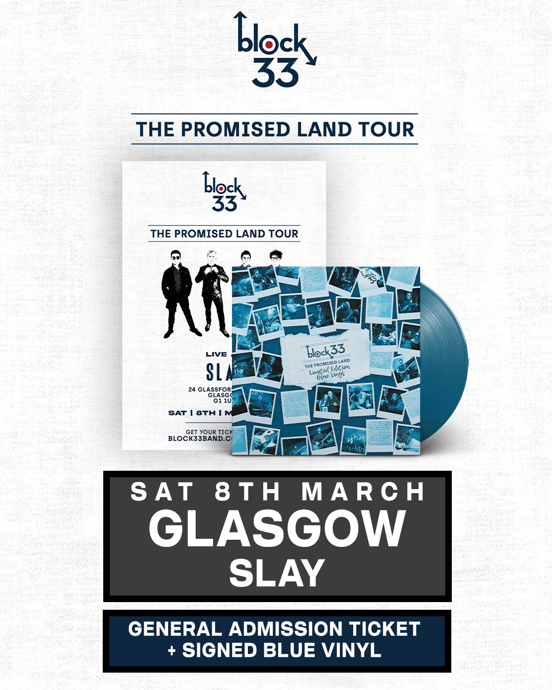 Glasgow | Slay | 08/03/25 - [Glasgow] General Admission + Signed Blue Vinyl