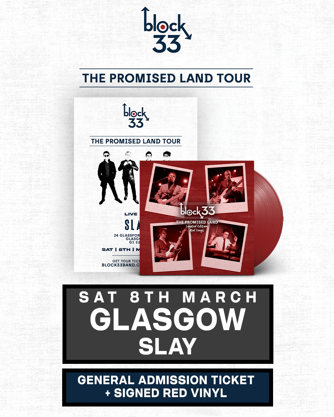 Glasgow | Slay | 08/03/25 - [Glasgow] General Admission + Signed Red Vinyl