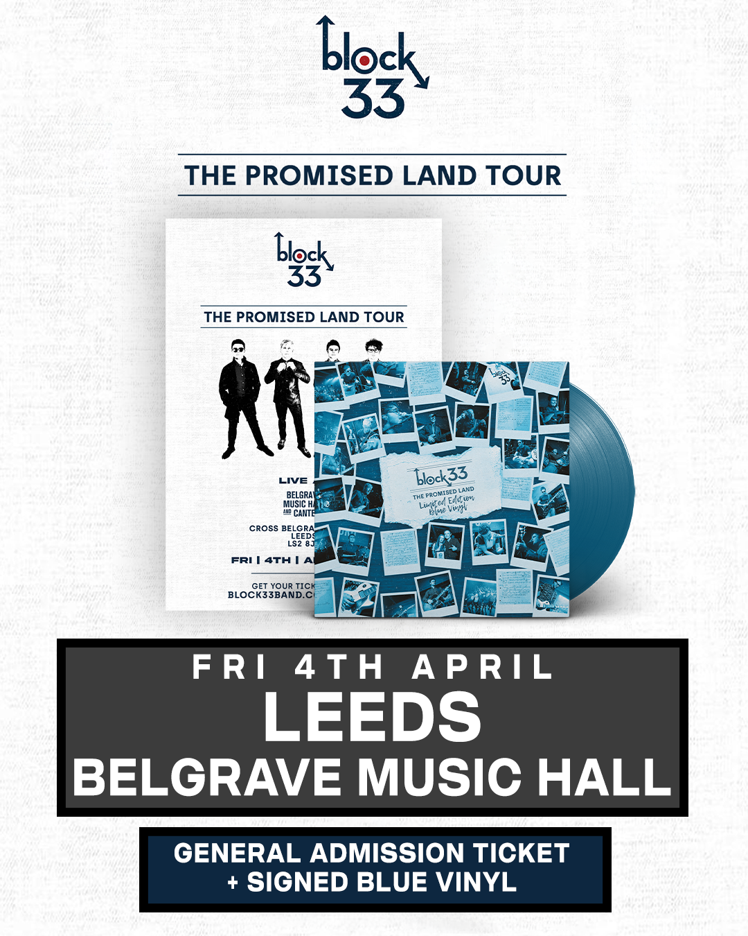 Leeds | Belgrave Music Hall | 04/04/25 - [Leeds] General Admission + Signed Blue Vinyl