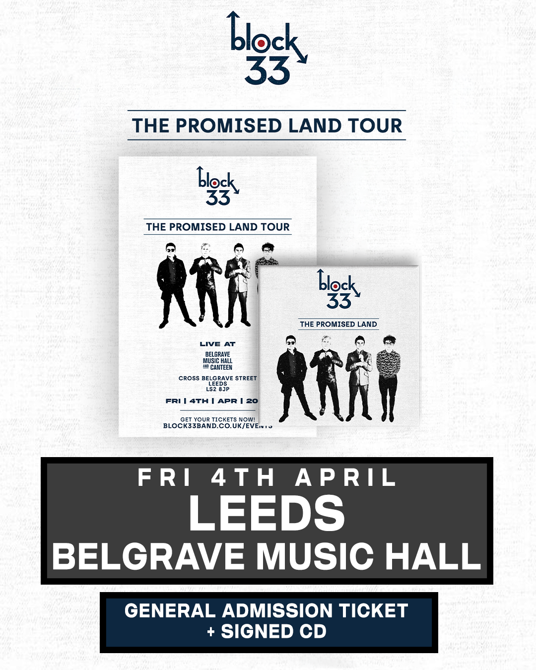 Leeds | Belgrave Music Hall | 04/04/25 - [Leeds] General Admission + Signed CD