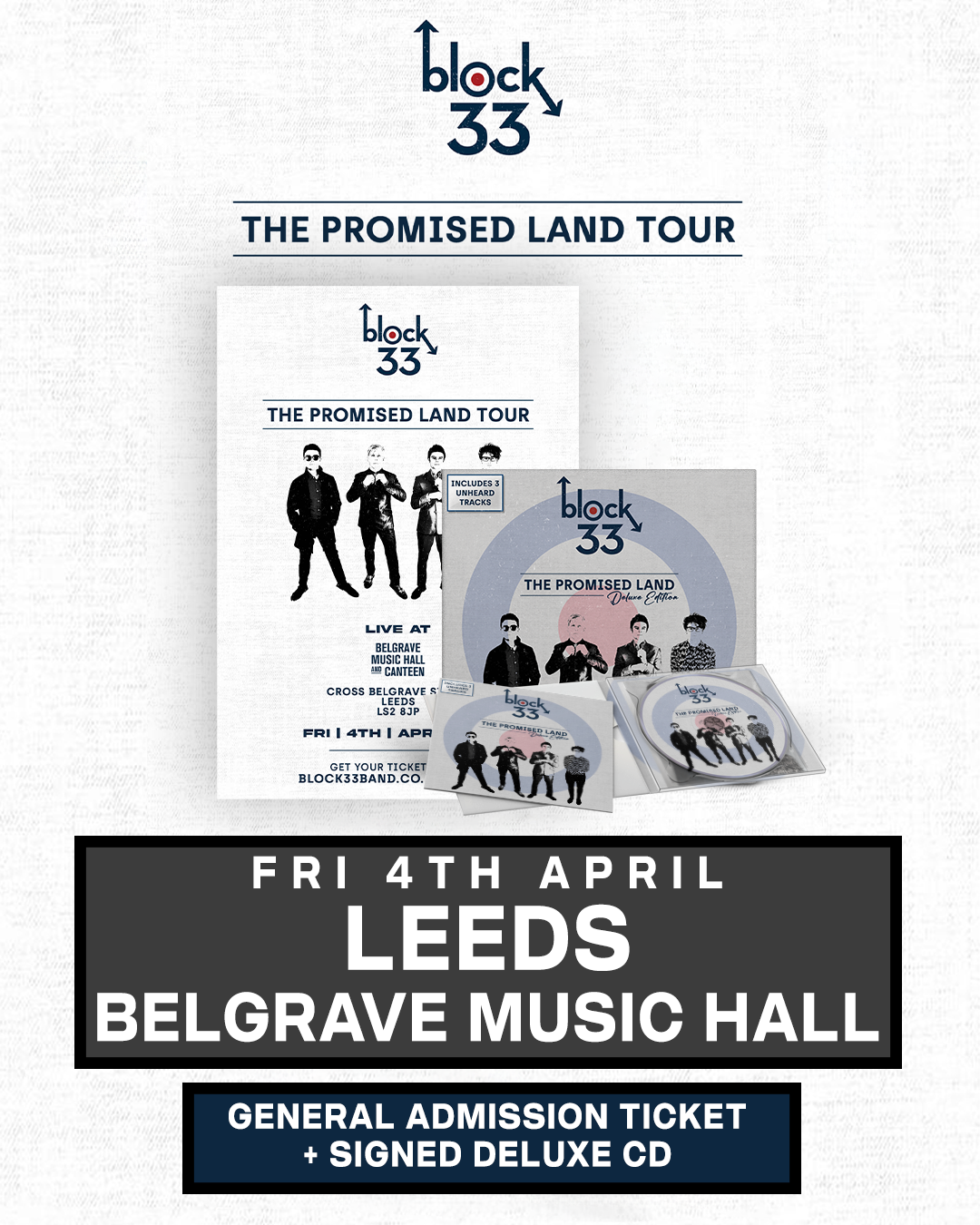 Leeds | Belgrave Music Hall | 04/04/25 - [Leeds] General Admission + Signed Deluxe CD