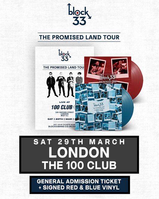 London | The 100 Club | 29/03/25 - [London] General Admission + Signed Red & Blue Vinyl