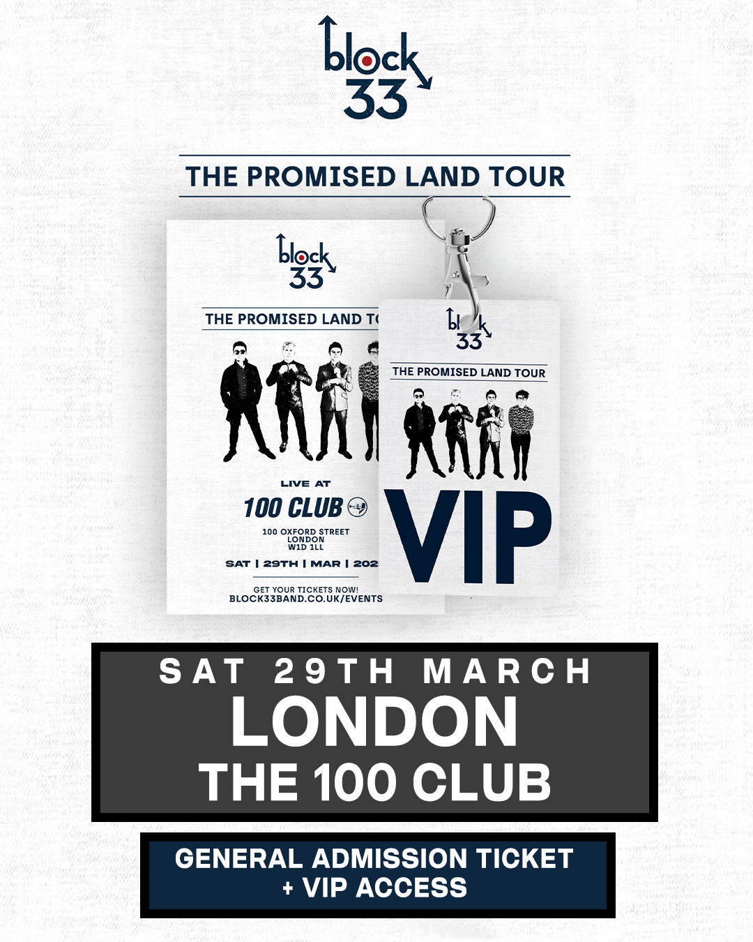 London | The 100 Club | 29/03/25 VIP