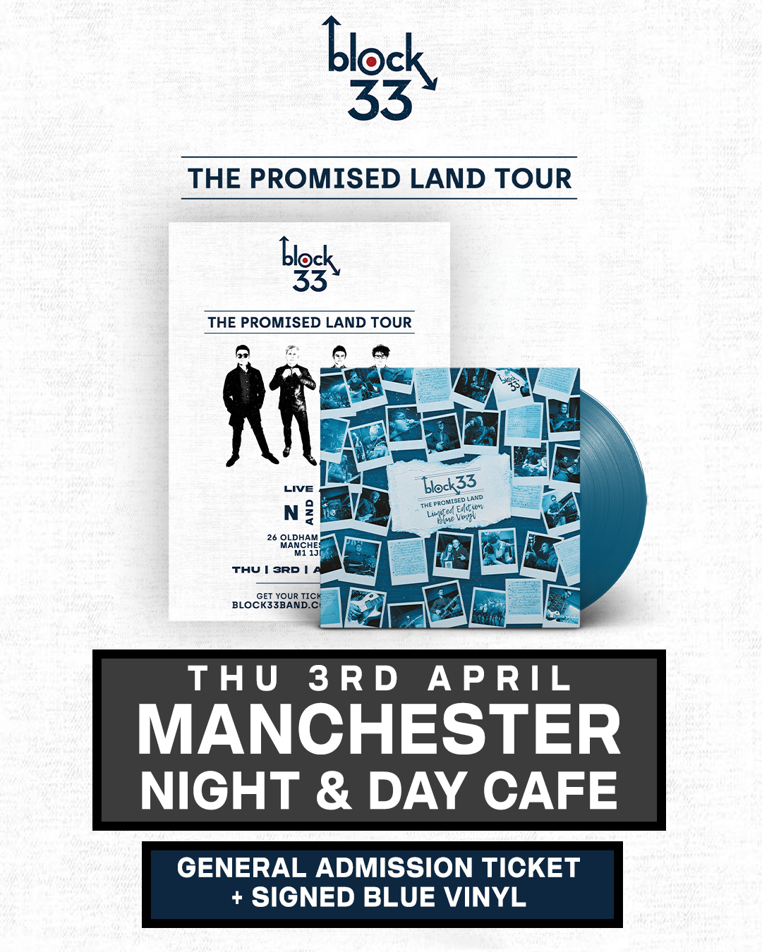 Manchester | Night & Day Cafe | 03/04/25 - [Manchester] General Admission + Signed Blue Vinyl