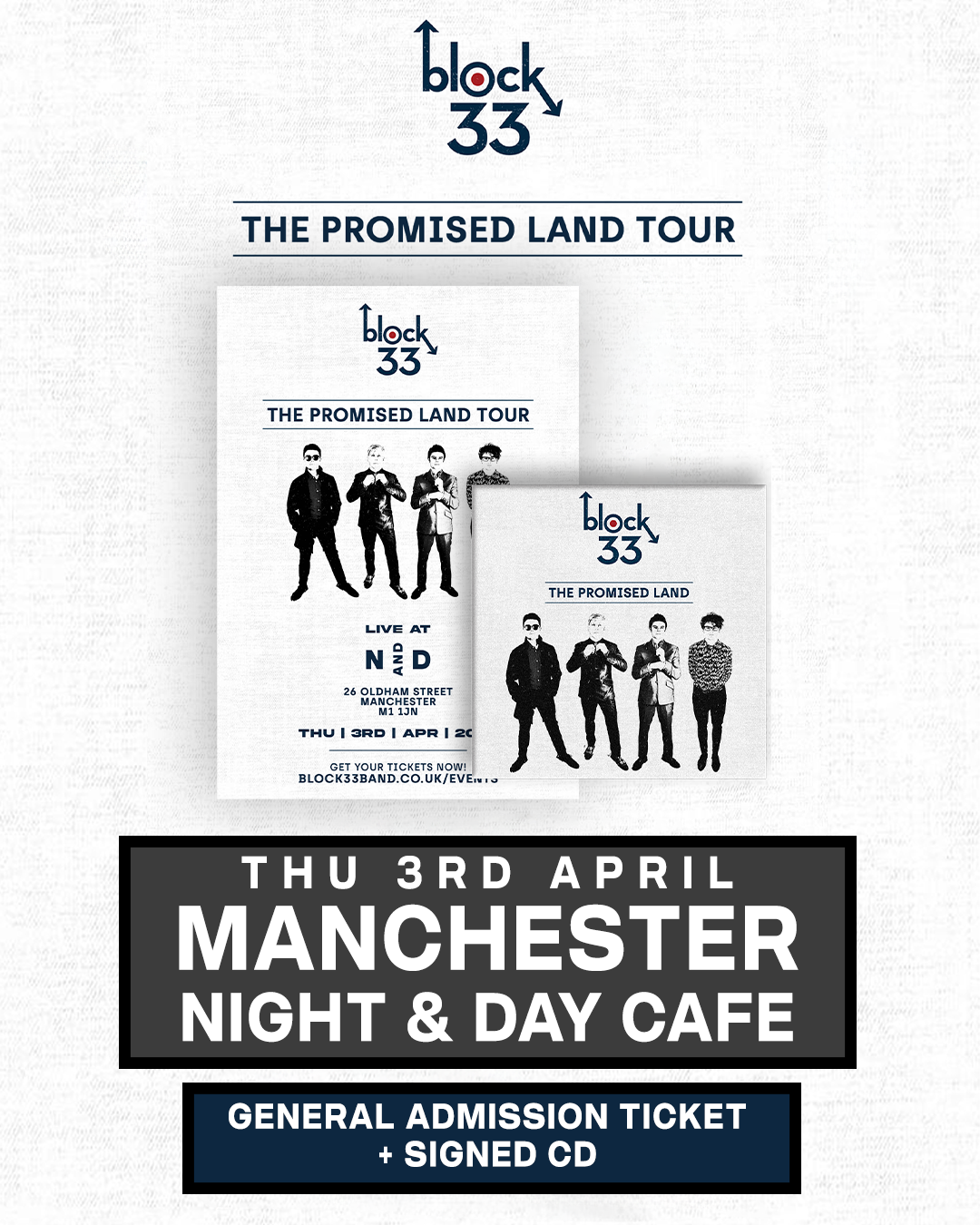 Manchester | Night & Day Cafe | 03/04/25 - [Manchester] General Admission + Signed CD