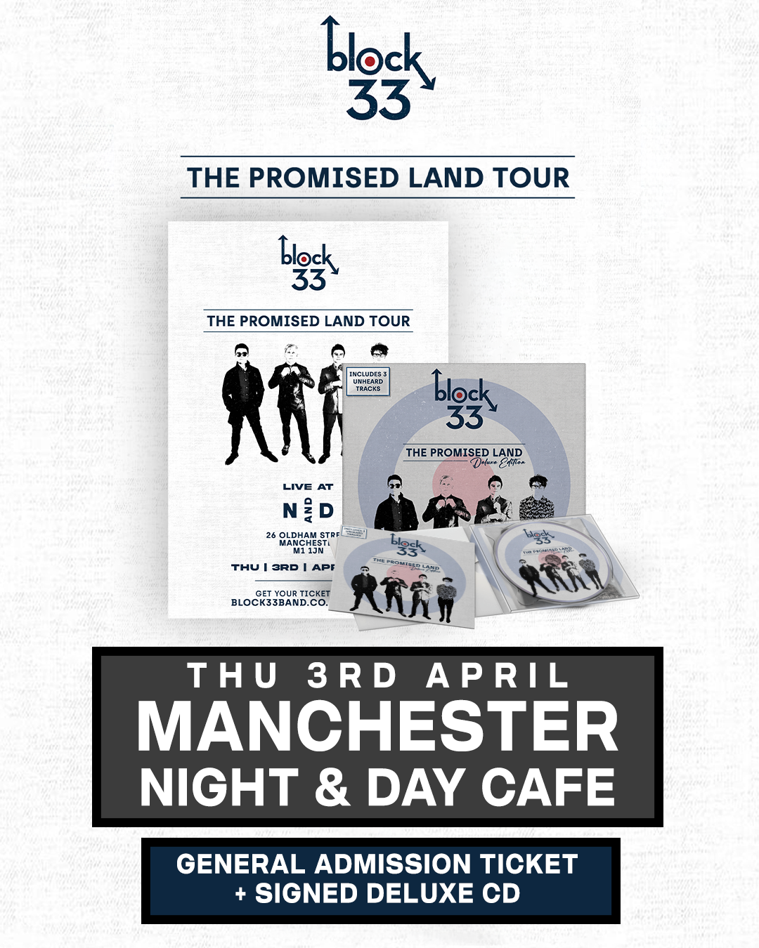 Manchester | Night & Day Cafe | 03/04/25 - [Manchester] General Admission + Signed Deluxe CD