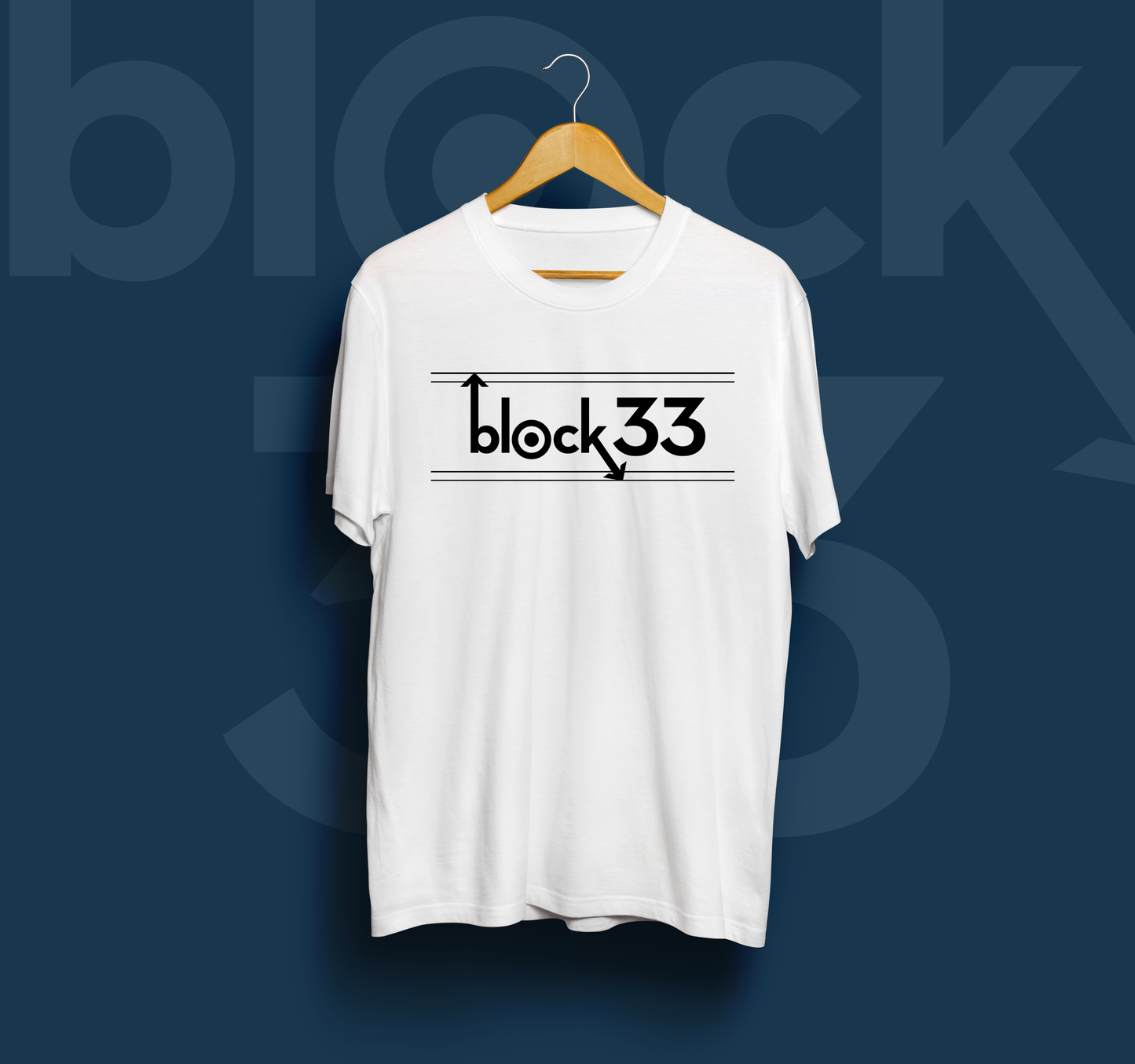 Block 33 New Logo T-Shirt - Unisex - White