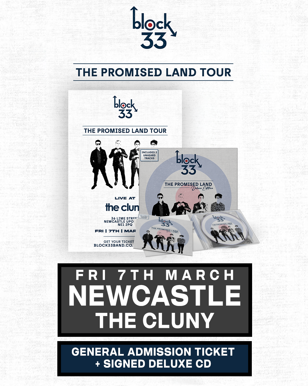 Newcastle | The Cluny | 07/03/25 - [Newcastle] General Admission + Signed Deluxe CD