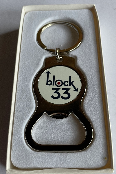 Block 33 Bottle Opener & Keyring