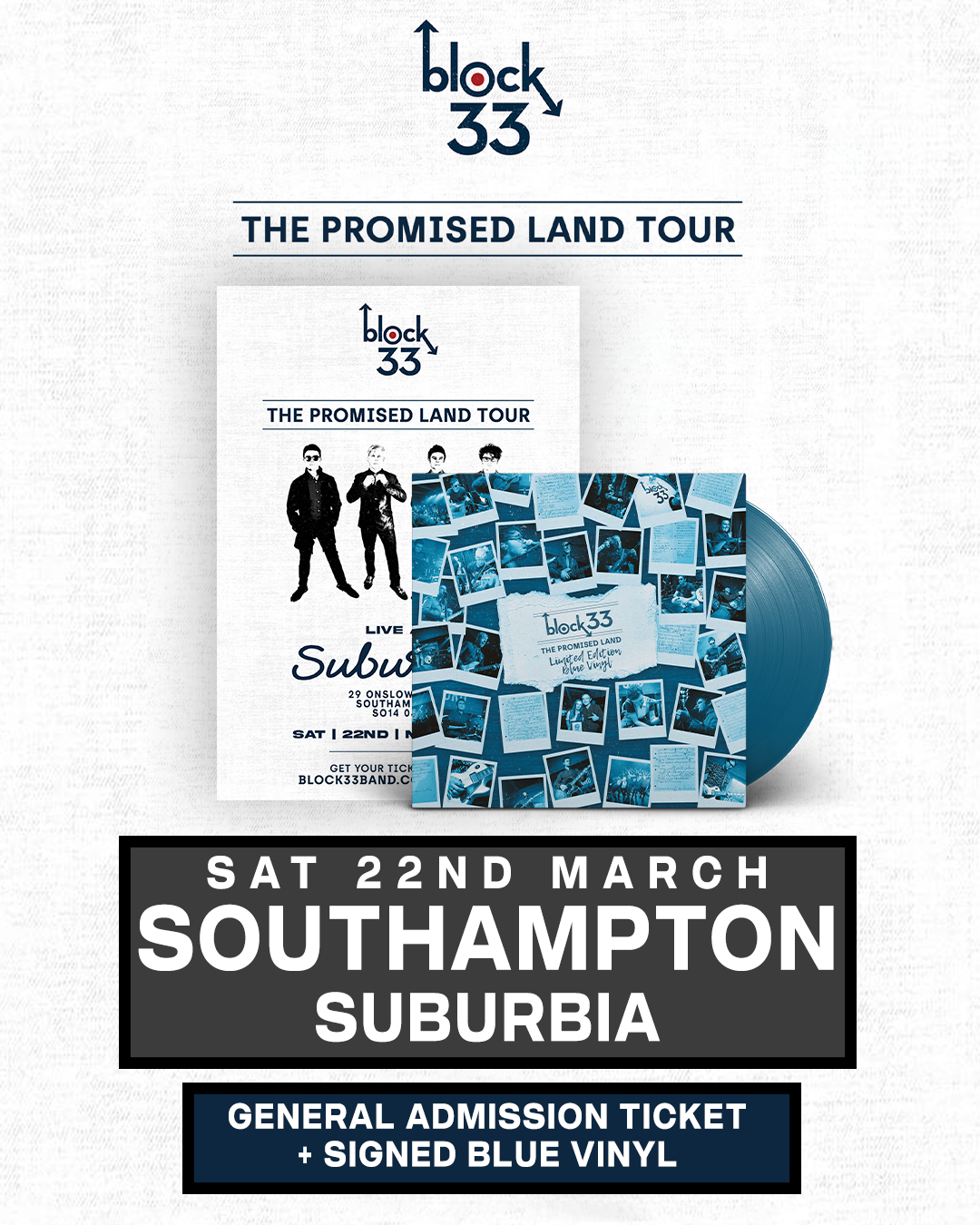 Southampton | Suburbia | 22/03/25 - [Southampton] General Admission + Signed Blue Vinyl