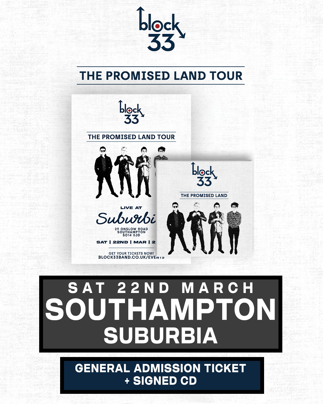 Southampton | Suburbia | 22/03/25 - [Southampton] General Admission + Signed CD