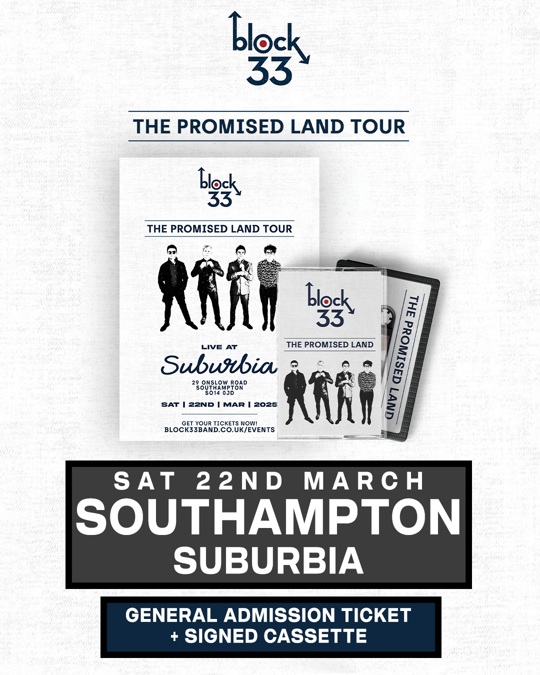 Southampton | Suburbia | 22/03/25 - [Southampton] General Admission + Signed Cassette