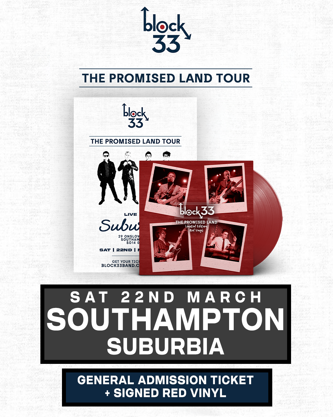 Southampton | Suburbia | 22/03/25 - [Southampton] General Admission + Signed Red Vinyl